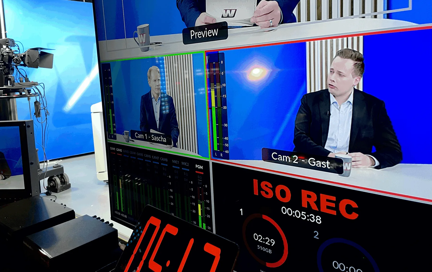 Live-Aufzeichnung im Studio